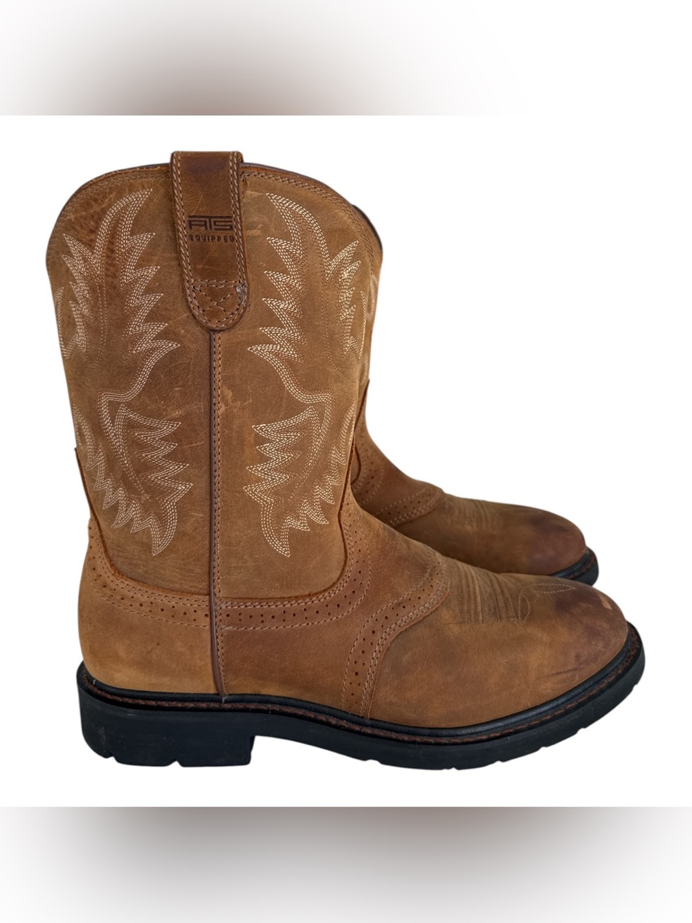 Ariat Sierra Work Boot Western Brown ATS Equipped Mens 10D STYLE 35760